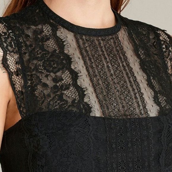 All Saints Black Floral Silk Millen Dress - Picture 7 of 10